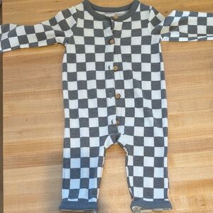 Cat & Jack Gray and White Checkered one piece